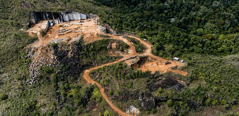 Quarry aerial view