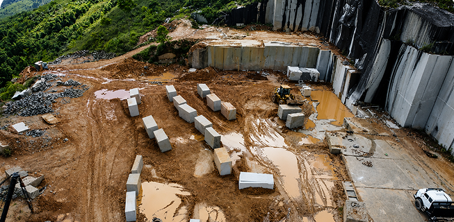 Baimin quarry blocks