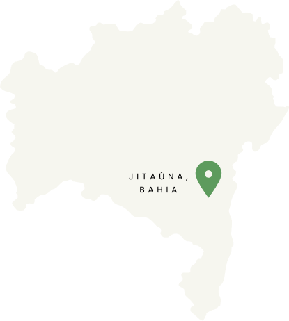 Map of Bahia showing Jitaúna