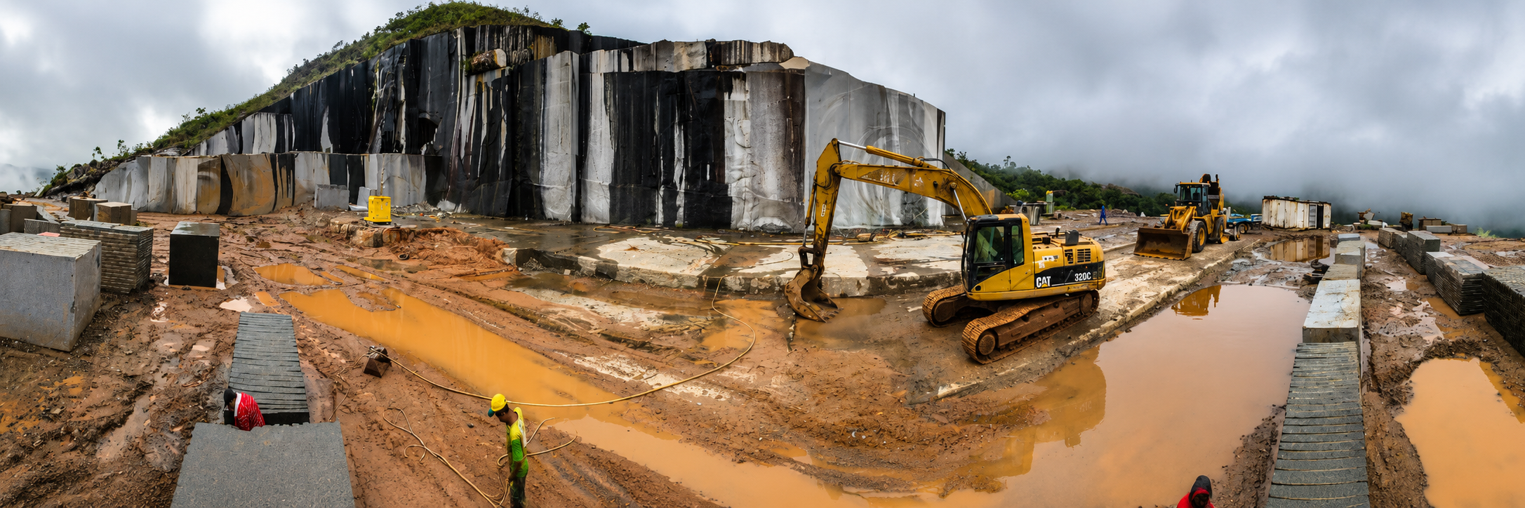 Quarry mountainside
