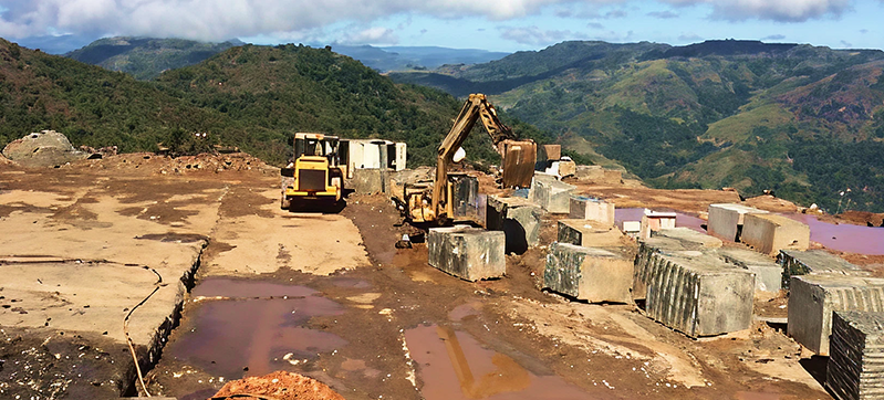 Verde Gloria quarry extraction