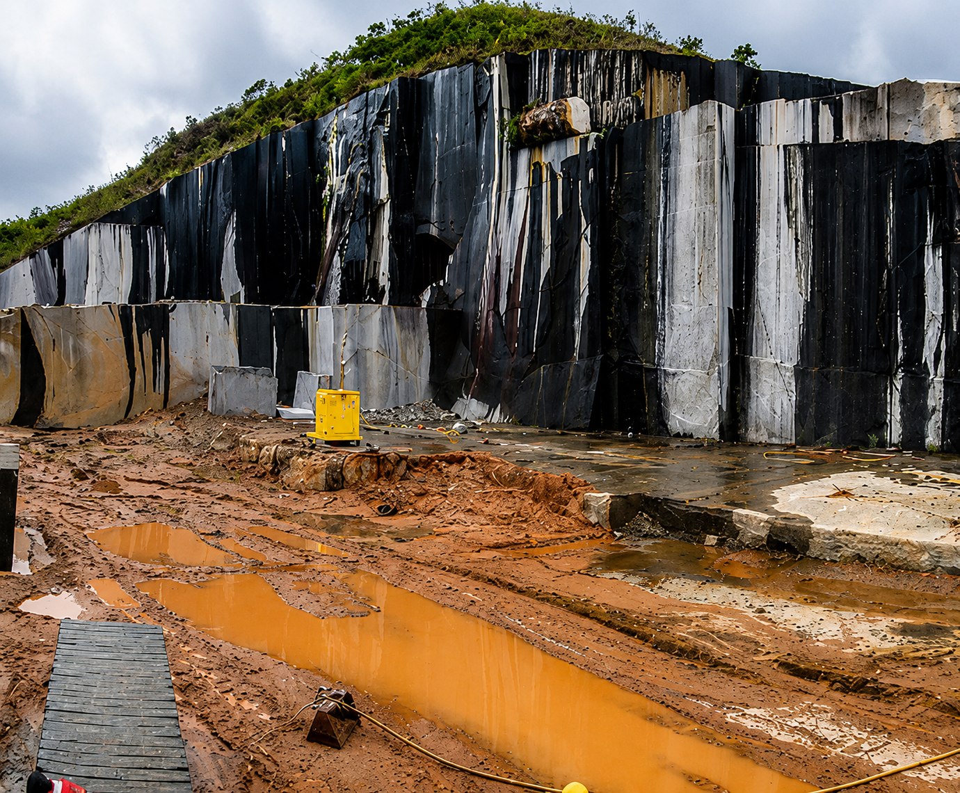 Verde Gloria quarry wall